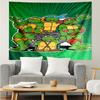 1PC Turtles Team Adventure Tapestry Accessories Playroom Tapestry, for Bedroom,Livingroom, Dormitory Room Wall Decor Fan Birthday Gifts