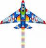 Fighter Jet Kite for Kids Giant Airplane Shape with Vibrant Colors 120cm Size Long Tail for Park and Beach Play