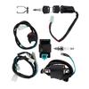 Kill Switch Ignition Coil CDI Spark Plug Wiring Harness Kit for Kick Start Dirt Pit Bike ATV 50CC 70CC 90CC 110CC‑160cc