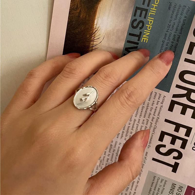 Vintage Elegant French Romantic Tulip Ring In 925 Pure Silver Floral Design Women For