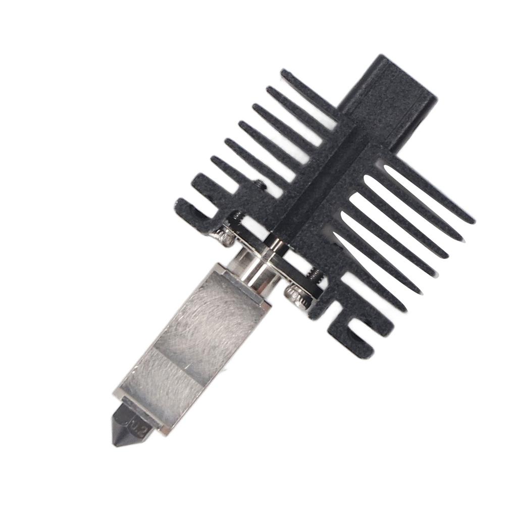 Hotend-Kit 0,2 mm Düse aus gehärtetem Stahl Extruder Hot End mit 2510 Lüfter für Bambu Lab P1P P1S 3D