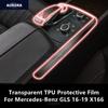 For Mercedes-Benz GLE/GLS 16-19 W166 X166 Car Interior Center Console Transparent TPU Protective Film Anti-scratch Accessories