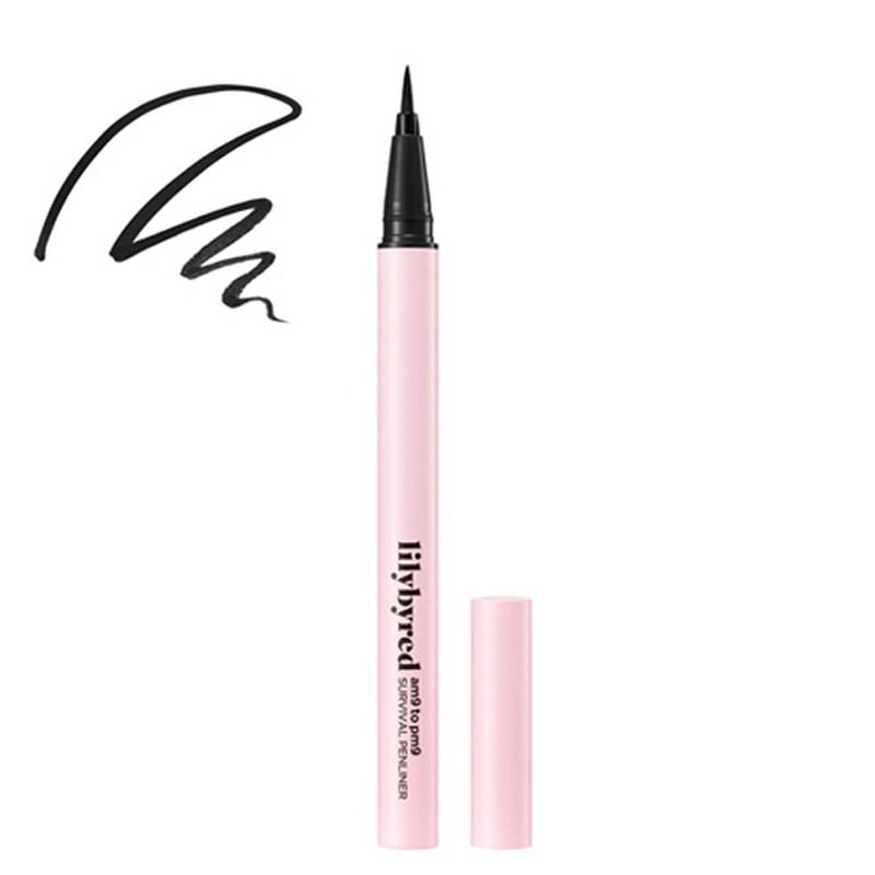 Lilybyred Nine to Nine Survival Pen Liner 0.6g, 01 Matte Black, 1 pcs