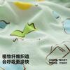 Mini Balabala Boys' Short Sleeve Shirt Plant Fiber Cotton Soft Breathable Collar Open Top 26 Summer New Product