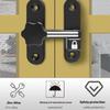 Secure Zinc Alloy Door Lock Latches Easy Installation Designs Accessory for Interior Exterior Door Rustproof Use