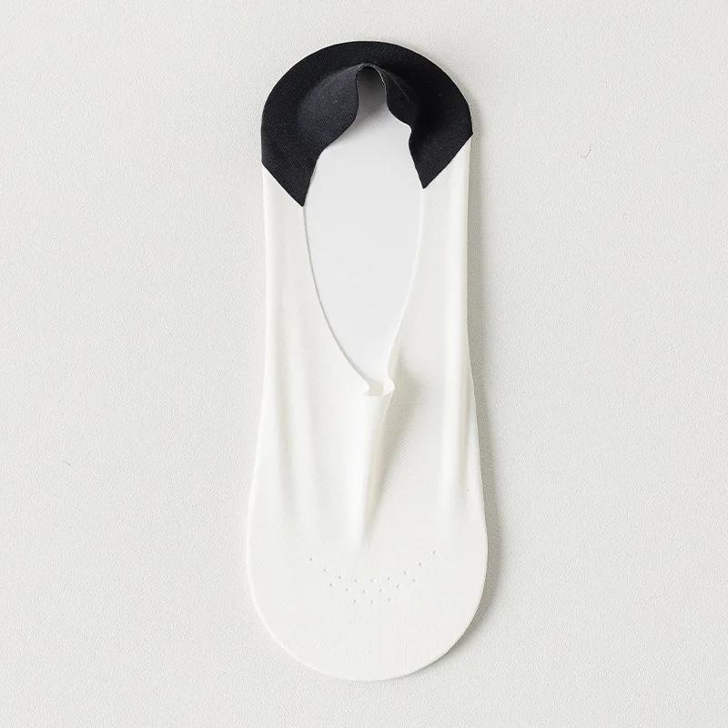 Silicone Invisible No Show Socks Sox Non-slip Sock Slippers Mesh Breathable Low Cut Boat Socks Men Male Seamless Ice Silk Summer