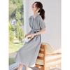 Elegant A-Line Cotton Shirtdress