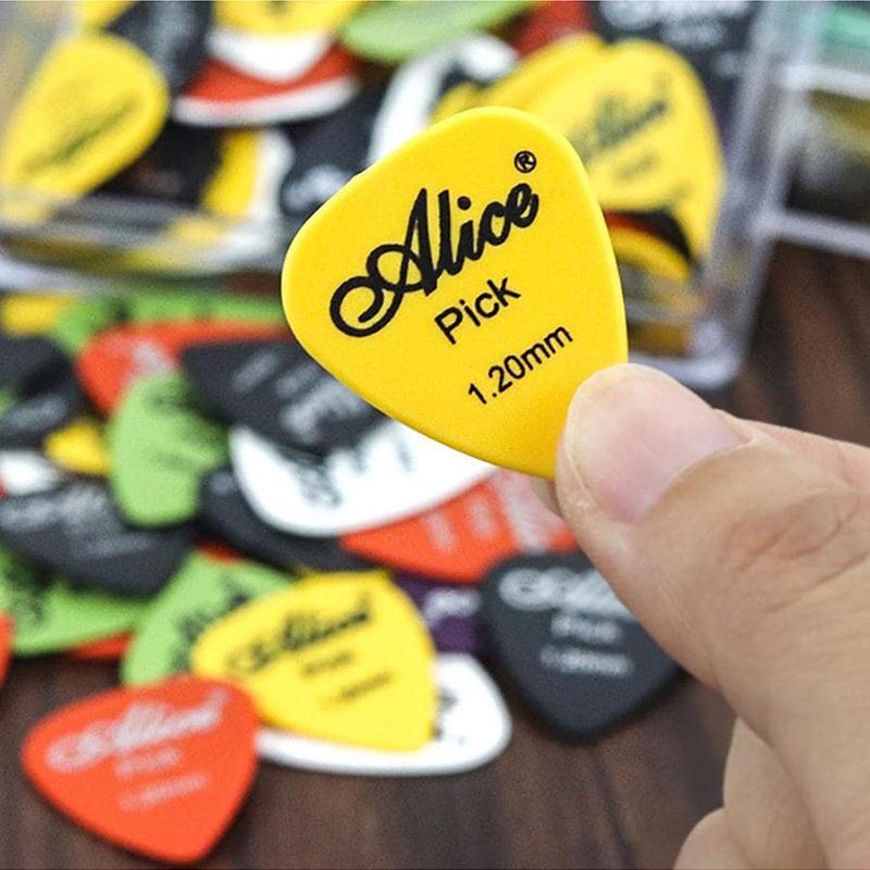 5-50Pcs Guitar Picks Guitar Music Instruments Accessories 0.58/0.71/0.81/0.96/1.2/1.5mm Electric Bass Plectrum Mediator Pick TMZ