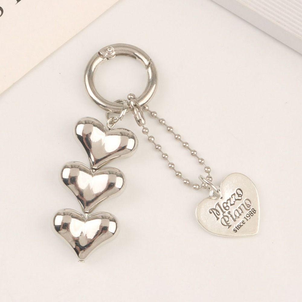 Heart Key chain Colorful Keychain pendant 2024 Earphone Case Pendant  Bag