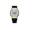 All Metal Series Square Dial Digital Metal Retro Classic Waterproof Shockproof Quartz Movement Resin Strap Women Watches Silver GM-S5600BC-1DR