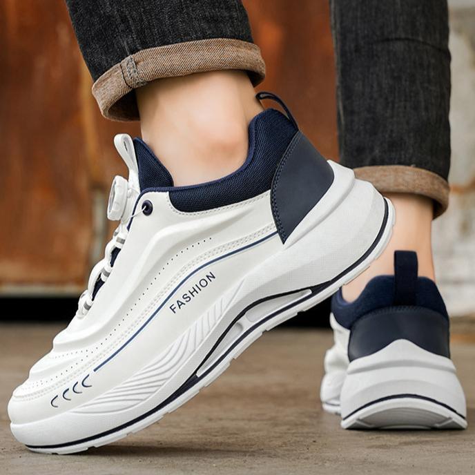 Spring Men's Shoes Breathable White Shoes Men's Trend Versatile Platform Sports Shoes Casual Running