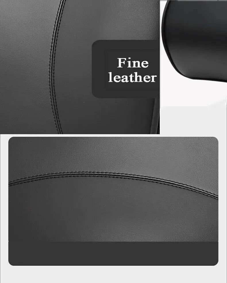 Car Seat Headrest Neck Cushion Pillow Leather Neck Supportor for All Car