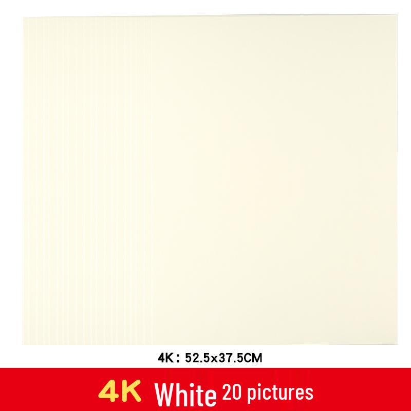 A4 Black & White Thickened Cardstock for Student & Kinder Crafts, 8K/4K/A3 Drawing Paper