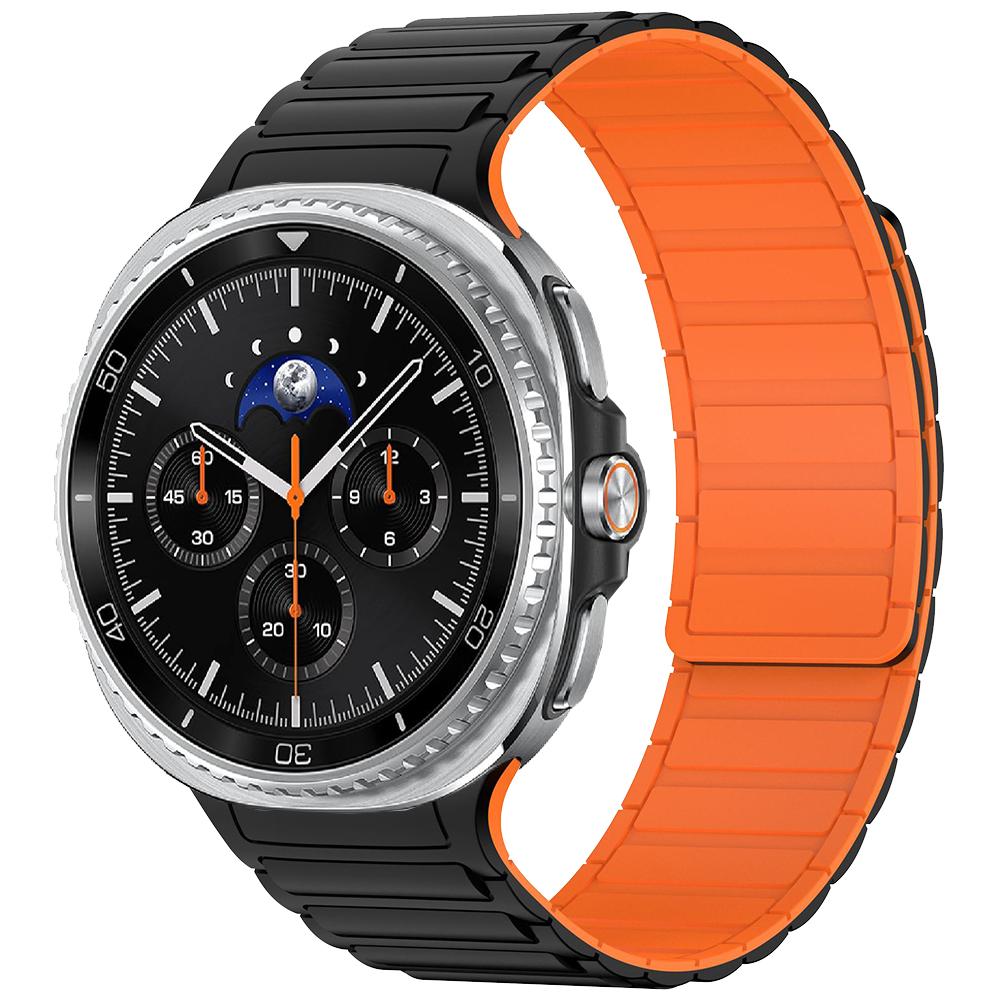 Lückenloses Armband für Samsung Galaxy Watch 8 Classic 46mm/Watch8 44mm 40mm Magnetisches Silikon-Armband