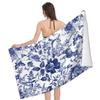 Asciugamano da Bagno Toile De Jouy Francese Asciugatura Rapida Asciugamano da Spiaggia Morbida Microfibra Super Assorbente Asciugamani per Palestra Spa Sport Nuoto