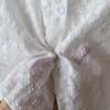 Bi Zheng 2025 Summer Korean Lace Embroidered Bubble Sleeve Women's Shirt