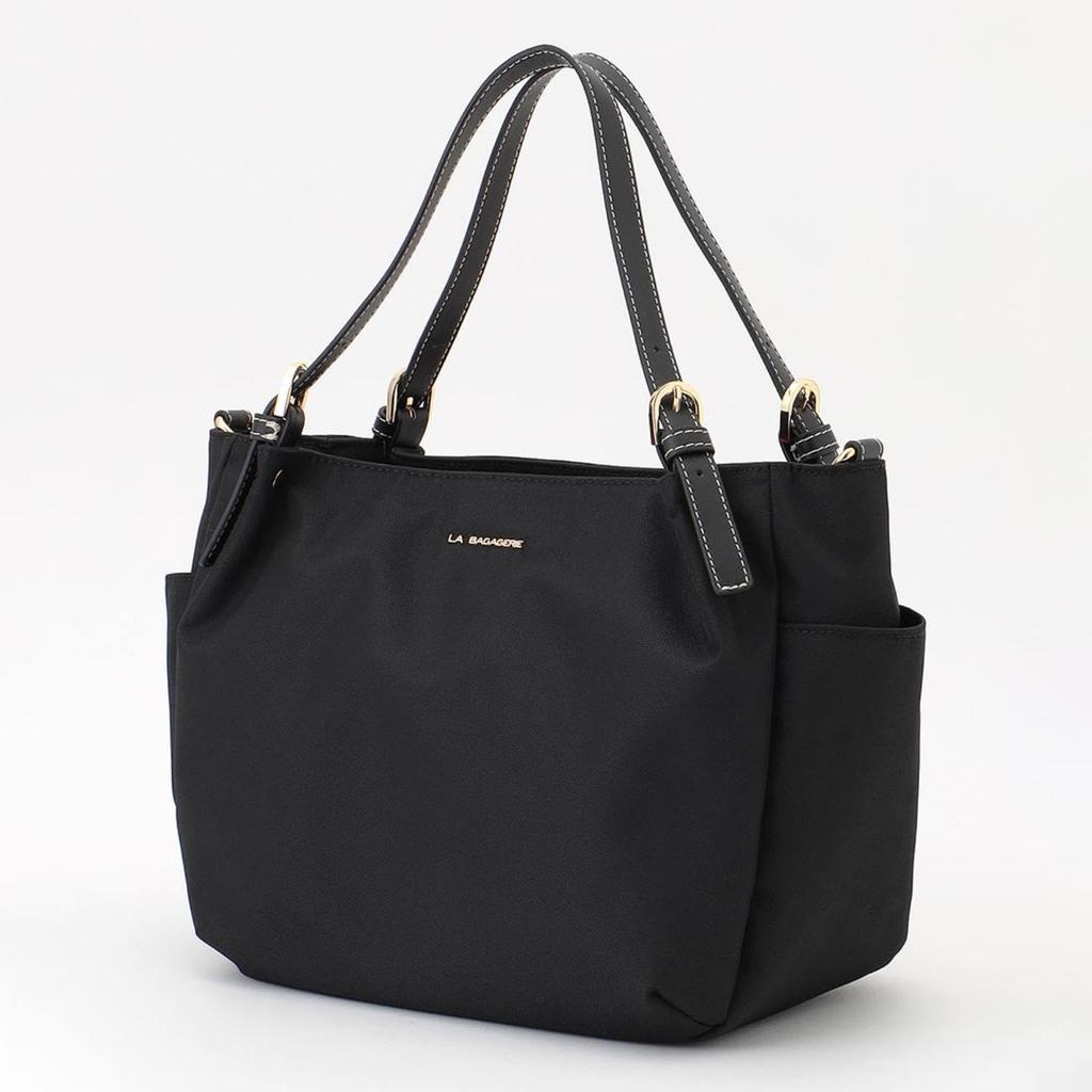 Labagagery Polyester Canvas 2-Way Mini Tote Bag B008703 Black (10)