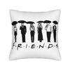 Friends Poster Pillowcase Printing Polyester Cushion Cover Decorations Tv Show Pillow Case Cover Home Zipper 45X45Cm