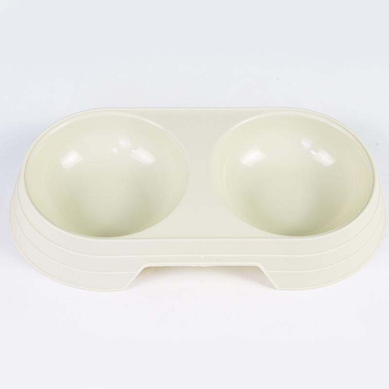 Minimalist Anti-Tip Macaron Color Double Pet Bowl for Cats