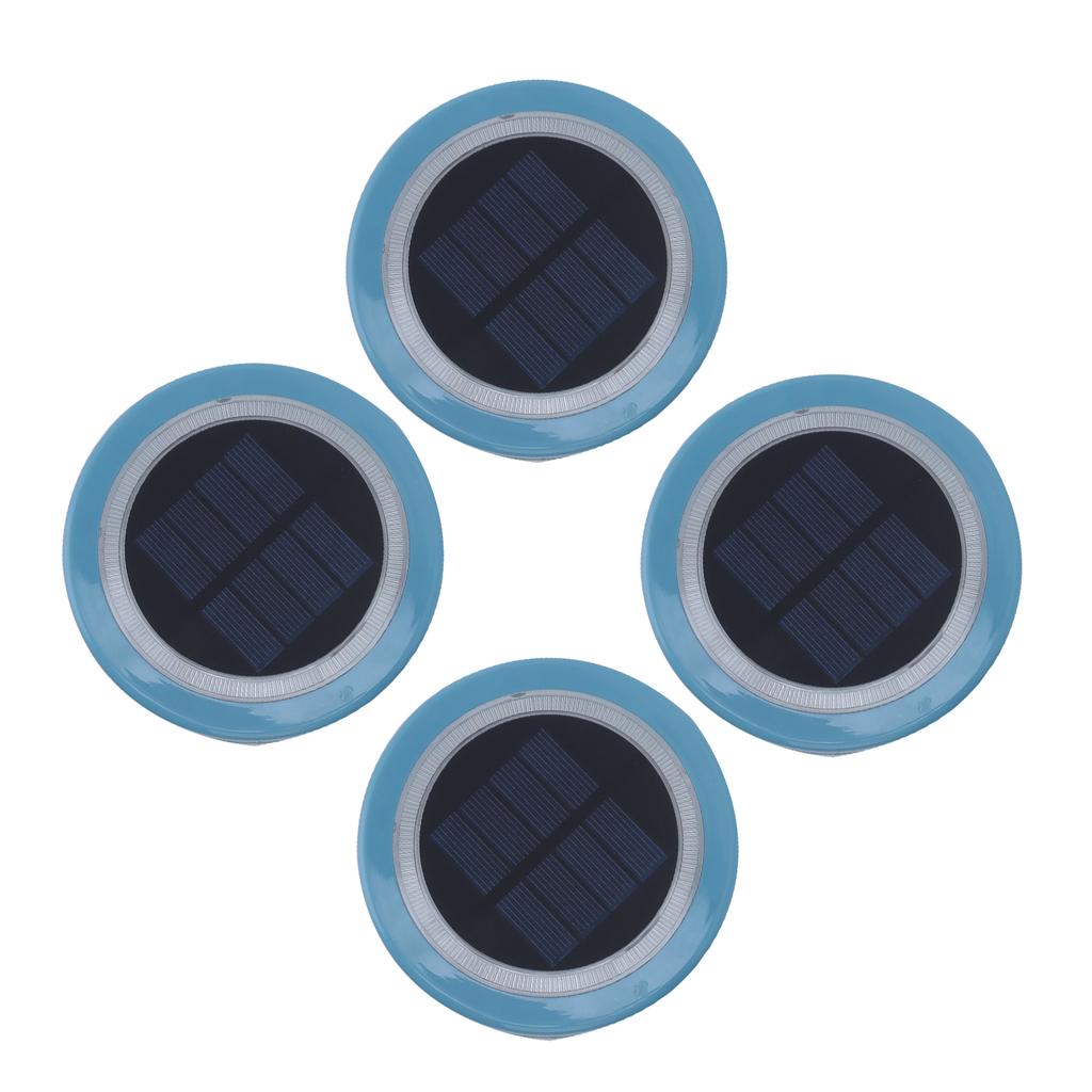 4 Stück Solar Schwimmleuchten Wasserdicht LED Schwimmbadlampe Solar Landschaftslicht für Außen