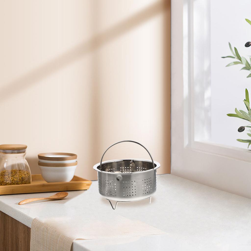 Edelstahl Dämpfeinsatz Dämpfgestell für Gemüse Knödel Meeresfrüchte Küchenzubehör Dämpferhalter