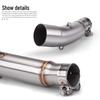 Stainless Steel Burnt Blue Exhaust Pipe Mod for CB300R - 51mm Mid-section, Non-destructive Install