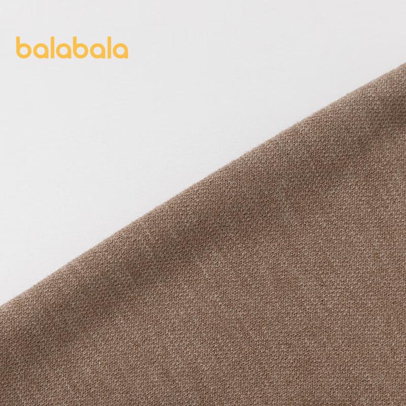 Balabala Girls' Winter Long-Sleeve Thermal Tee