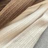 JINJUDUO Long Knit Midi Long Cute and Perfect for Special Beige Women's Dress, Length, Sleeve, Cache-Coeur, Elegant, Occasions, White, Brown, Spring,