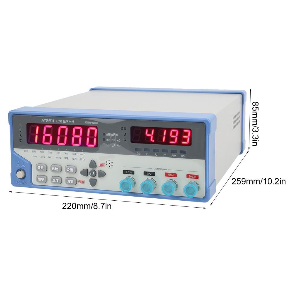 AT2811 Digital LCR Bridge Meter Tester Capacitance Measuring Instrument110V US Plug