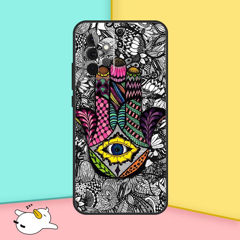 Hamsa Hand of Fatima Phone Case For Samsung Galaxy A15 A25 A35 A55 A53 A33 A13 A52 A32 A12 A51 A71 A14 A34 A54