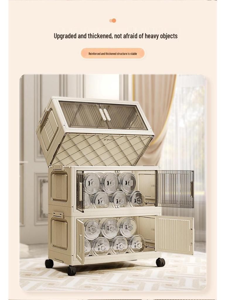 Thickened Foldable Multilayer Plastic Baby Wardrobe and Clothes Storage Cabinet
