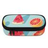 Pen Case Portable Durable 300D Polyester Full Zipper Closure with Pen Slots Mesh Pocket and Spacious Main Compartment for Students