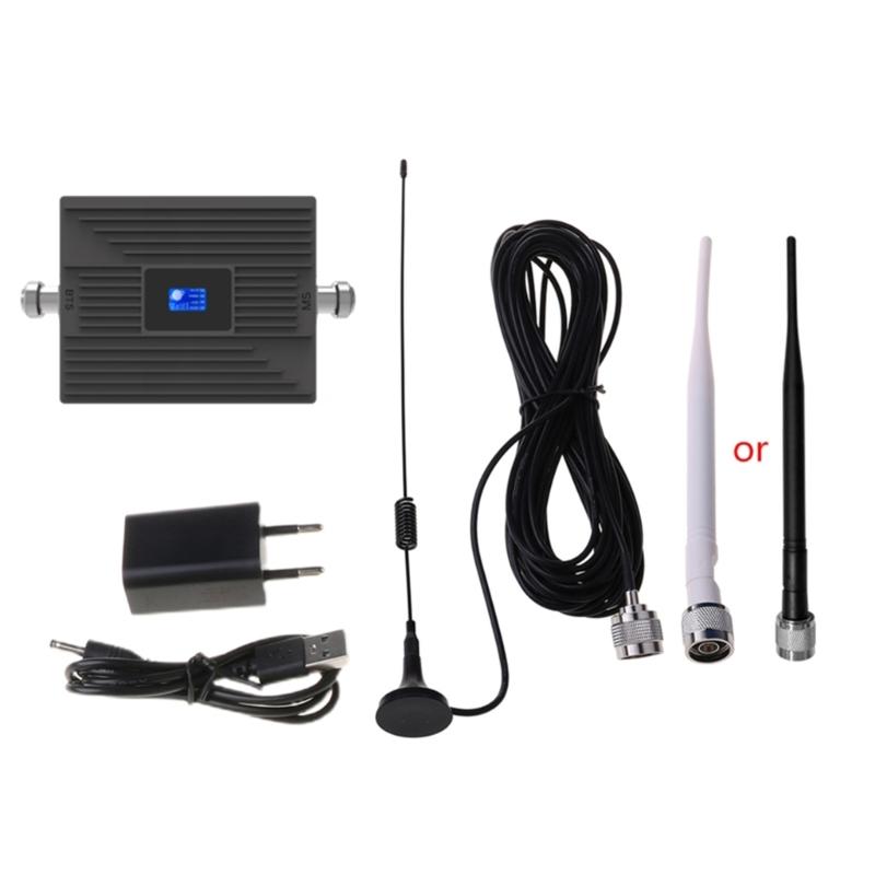 

Підсилювач сигналу 850 МГц 2G/3G/4G-стільниковий репітер Мобільна мережа-Антена Розширювач Інтернету Пристрій для покращення чорний