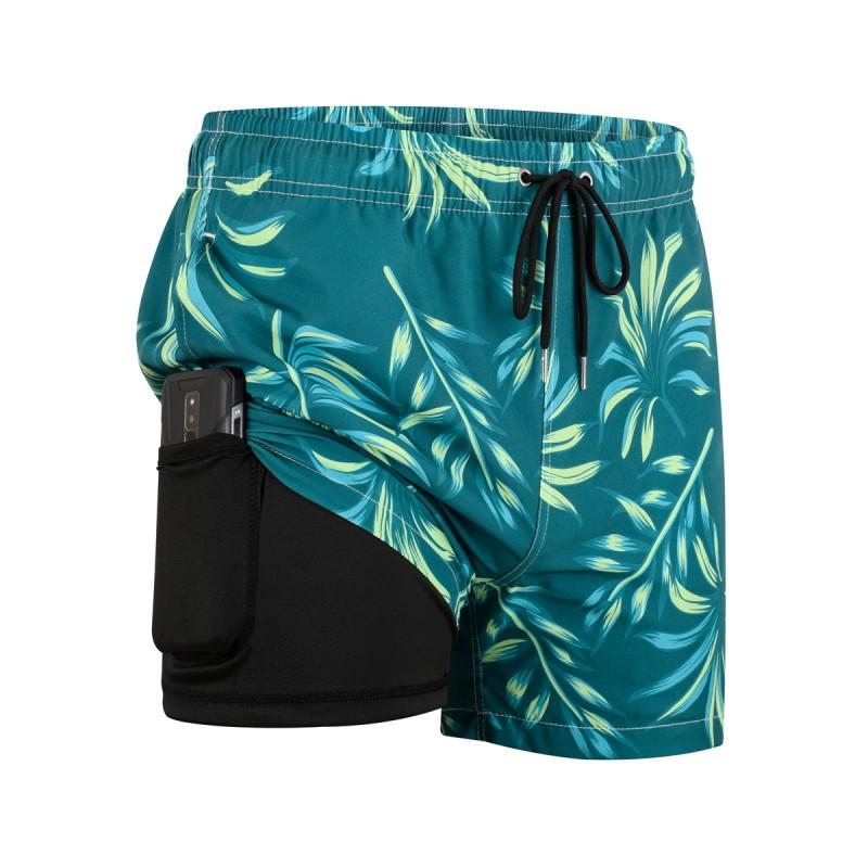 Mens Quick-Dry Stretch-Free Beach Shorts Surfing Swimming Outdoor Activities