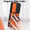 KEYSION Magnetic Phone Case for VIVO Y21d Y31 5G Y19S Pro Slide Camera Protection Upright Kickstand Ring Shockproof Back Cover