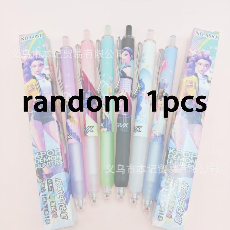 Kpop Demon Hunters Cute 0.5mm Gel Pens Kawaii Stationery Cartoon Anime Derivative Peripherals School Office Supplies Party Gifts