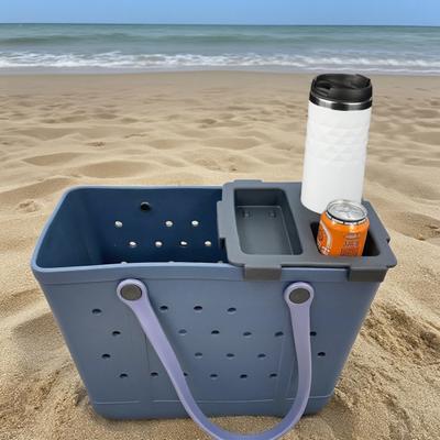 Yousheng Snack-Behälter-Tablett mit Becherhalter, große Kapazität, mehrere Fächer, einfach zu montieren, Aufbewahrungsregal für Bogg Bag