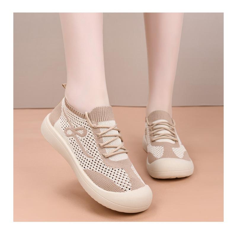 Women‘s Shoes Summer Anti-Slip Wear-Resistant Comfortable Cloth Flat Slip-On Soft-Sole Versatile Casual Single.
