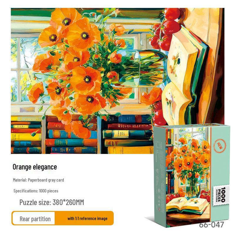 1000-Piece Mini Landscape World Famous Painting Paper Jigsaw Puzzle - Creative Educational Toy