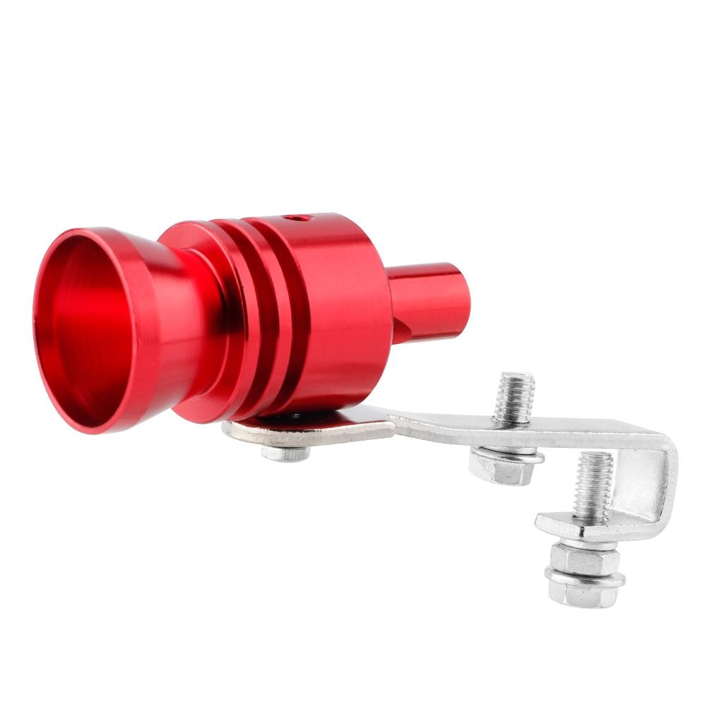 Universal Car Exhaust Pipe Turbo Whistle for Automobile ATV SUV Auto Accessories (Red)