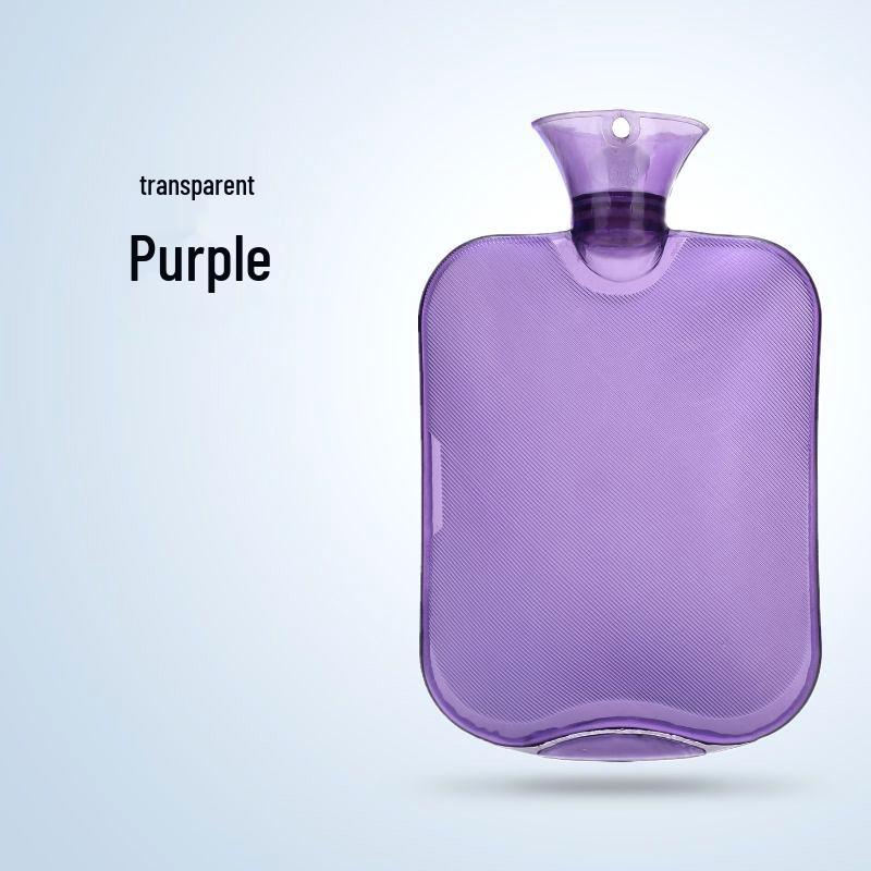 Thickened Transparent PVC Hot Water Bottle, Insulated Hand Warmer for Winter 500ml