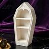 Tiered Display Stand for Crystals Gothic Coffin-Shaped Jewelry Storage Box 3D Printed Mini Casket Ring Halloween Home Decor Accessories Trinket