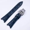 Cinturini per Patek Philippe Serie Nautilus 5711 5712 5980 Vera Pelle di Mucca Cinturino Impermeabile 25mm