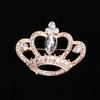 Latest Chic Stylish Crystal Stone Crown Brooches Men Metal Alloy Rhinestones Suit Shirt Collar Pins Lxuxlry Women Pin Brooch Jewelry
