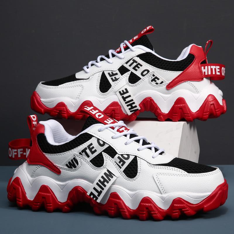 

Весна и Осень большая волна удобная спортивная обувь мужская трендовая обувь холодная липкая обувь повседневная модная беговая обувь студенческий тренд 36