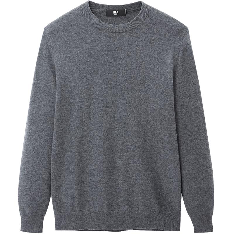 

Men s Classic Pure Wool Round Neck Sweater M