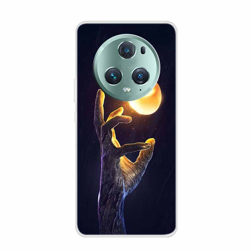 For Honor Magic 5 Pro 5G Case Wolf Lion Soft Silicone TPU Clear Covers for Honor Magic5 Lite Phone Cases Magic5 Lite 5G Fundas
