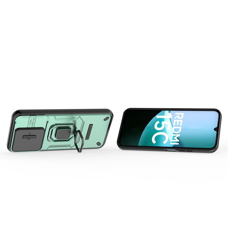 For Xiaomi Redmi 15C Case Xiaomi Redmi 15C Cover Slide Camera Protector Holder Bumper Protective Phone Cases On Redmi 15C Funda
