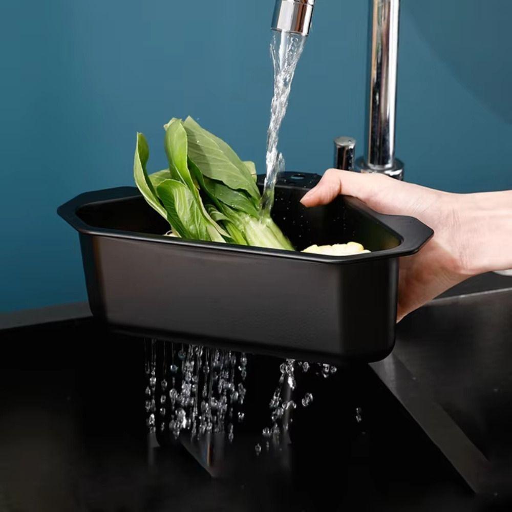 Triangle Shape Kitchen Sink Filter Corner Strainer Design Dual Function Triangle  Bathroom Storage