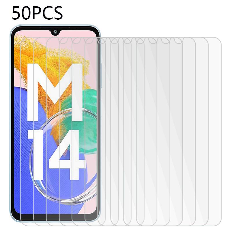 Bulk Purchasing 50Pcs Screen Protector for Samsung Galaxy M14 4G ,HD Clear Tempered Glass Film
